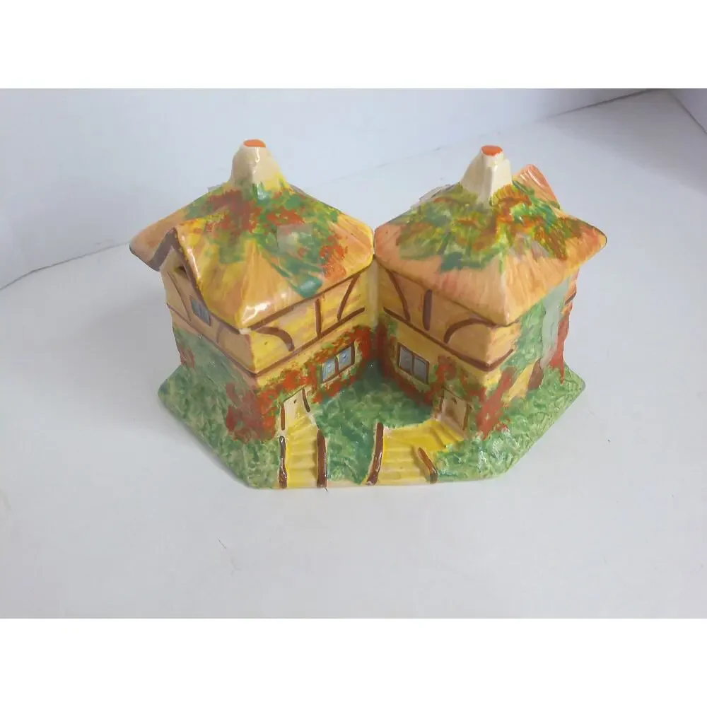 Vintage Kensington Ware Ceramic Double Cottage Jam Preserve Pot